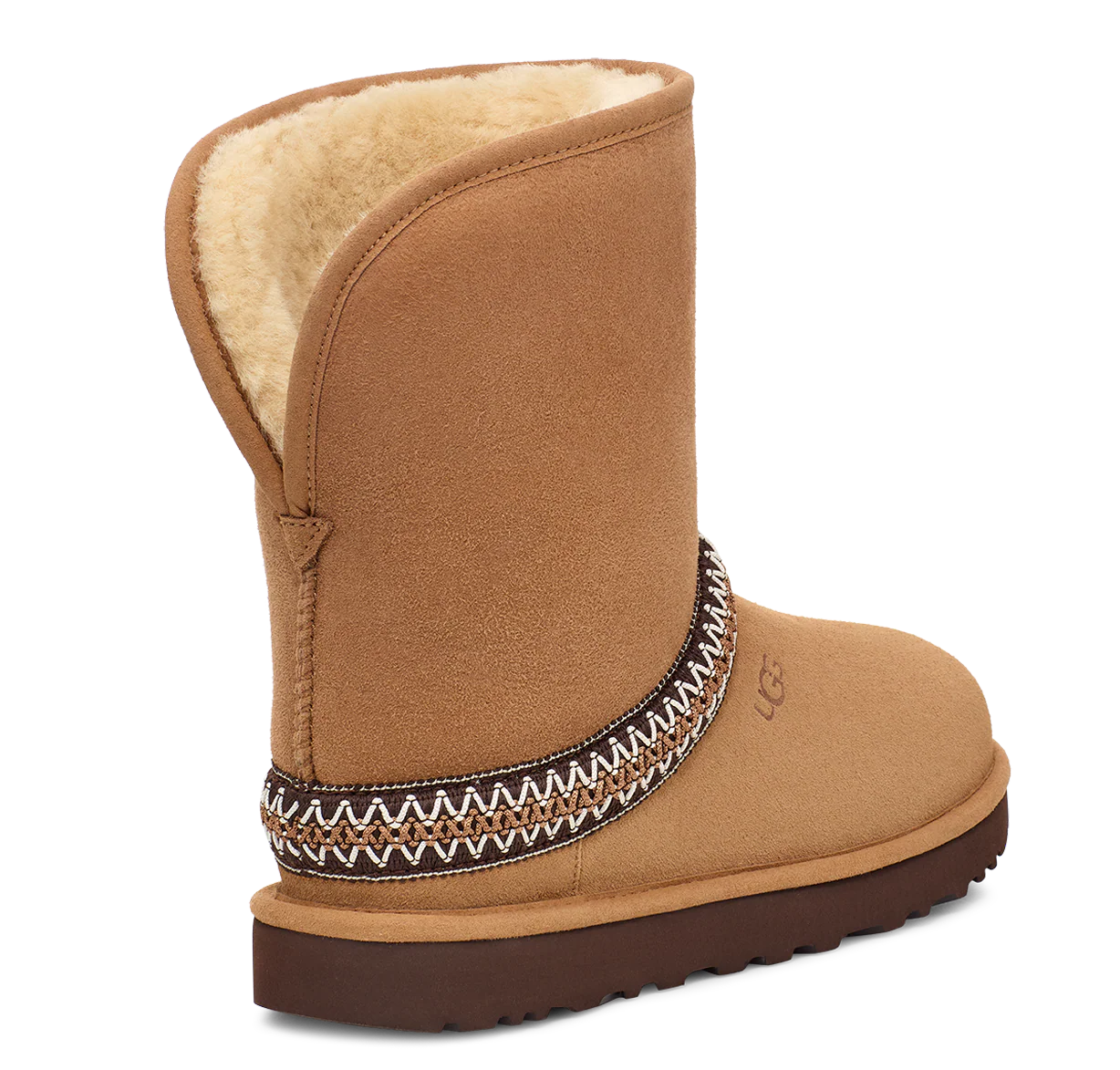 Women's Classic Short Crescent Chestnut - Image 4