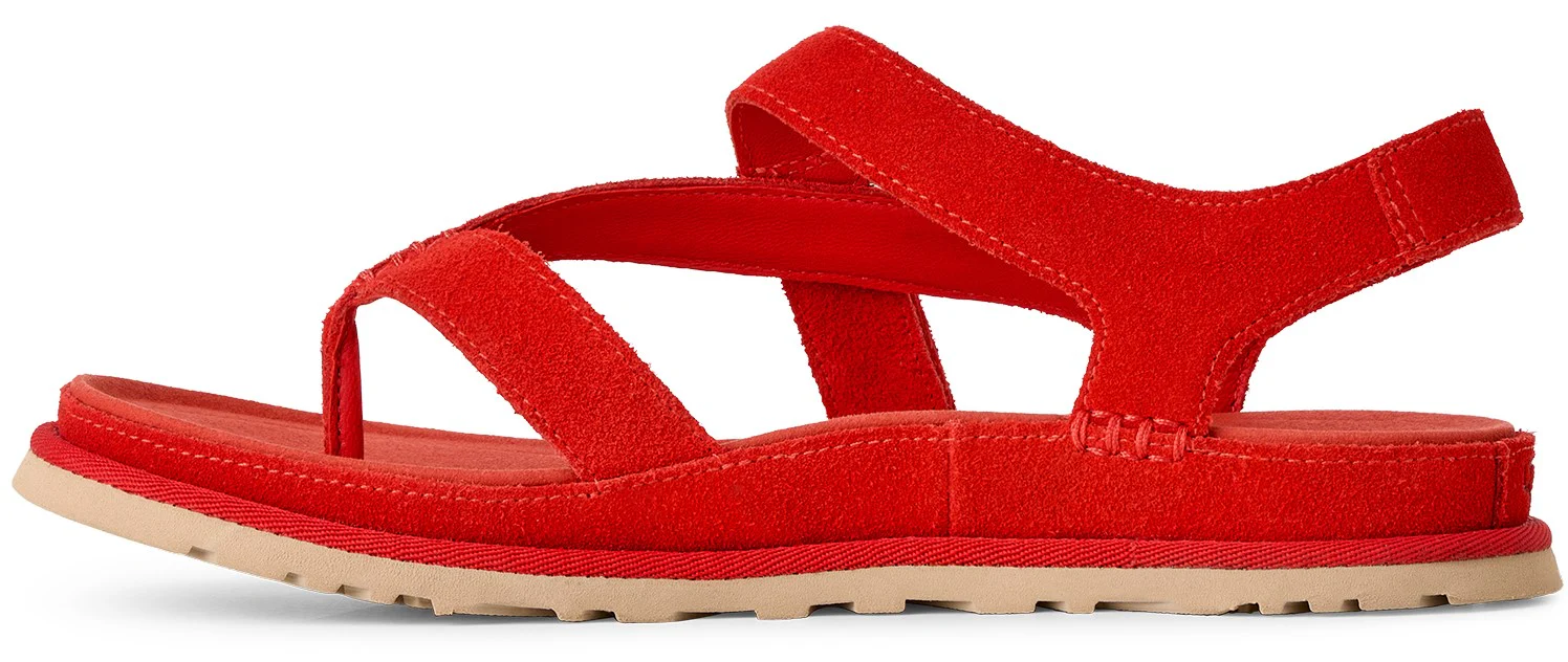 Womens Goldengaze Toe Post Red Pepper - Image 3
