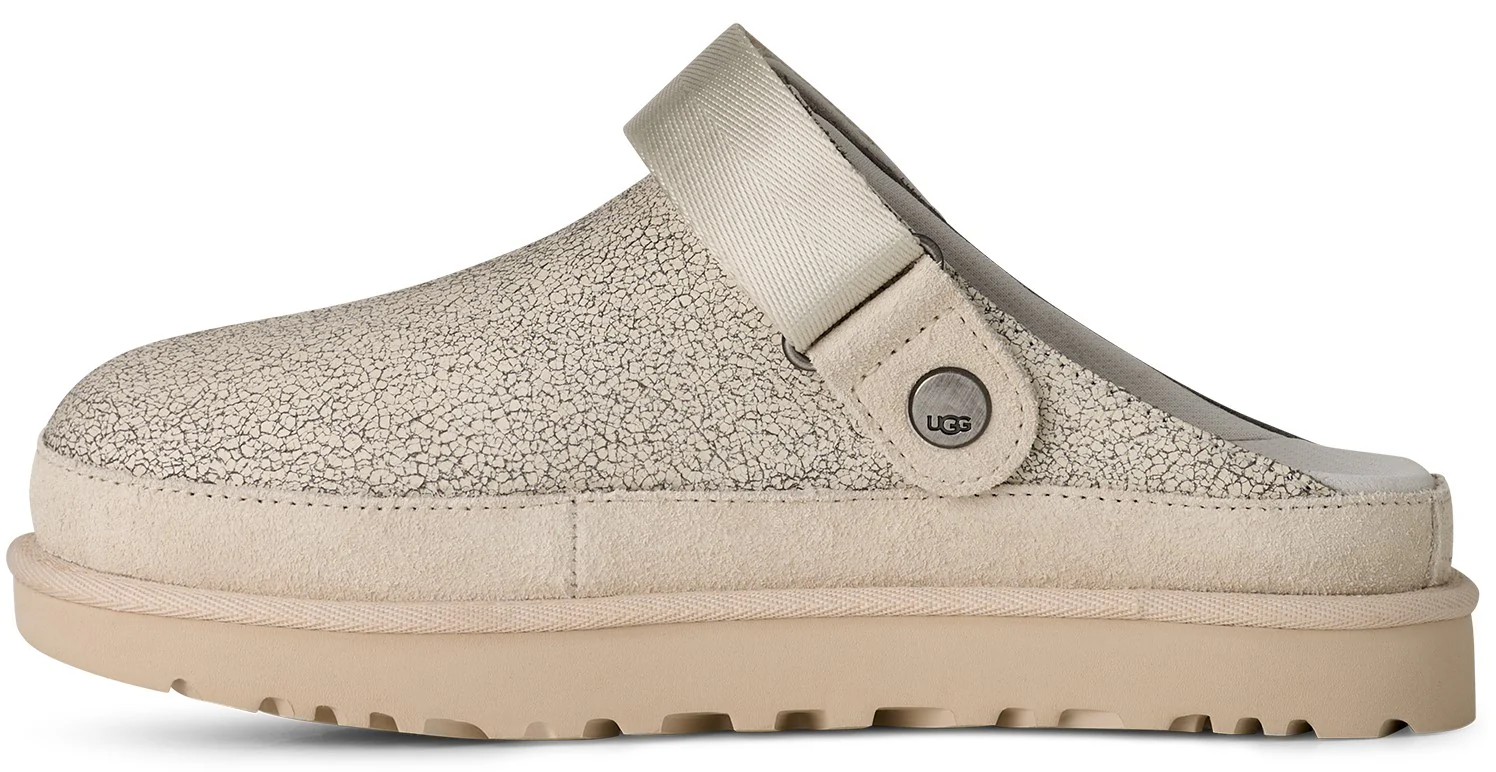 Womens Goldenstar Crackle Clog Crackle White - Image 3