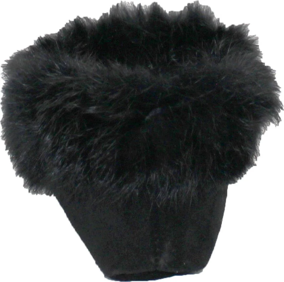 Beaded Mocc With Fur Trim Black - Image 4