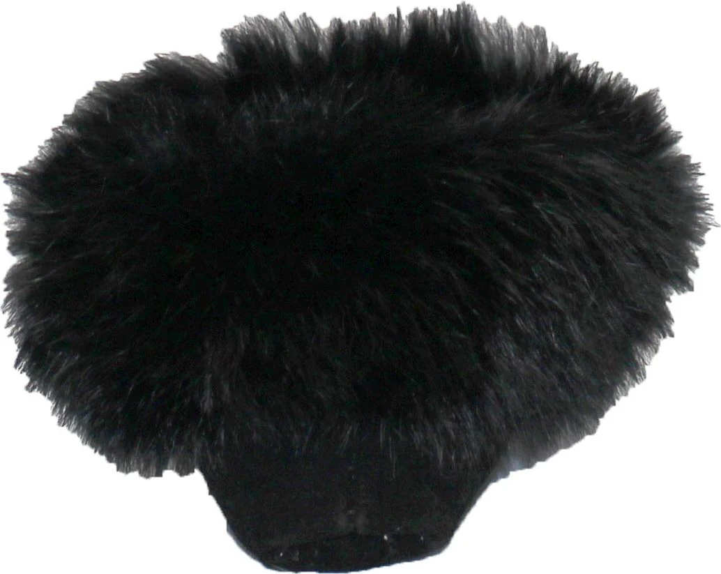 Saski Black - Kids Beaded Moccasin With Fur - Image 4