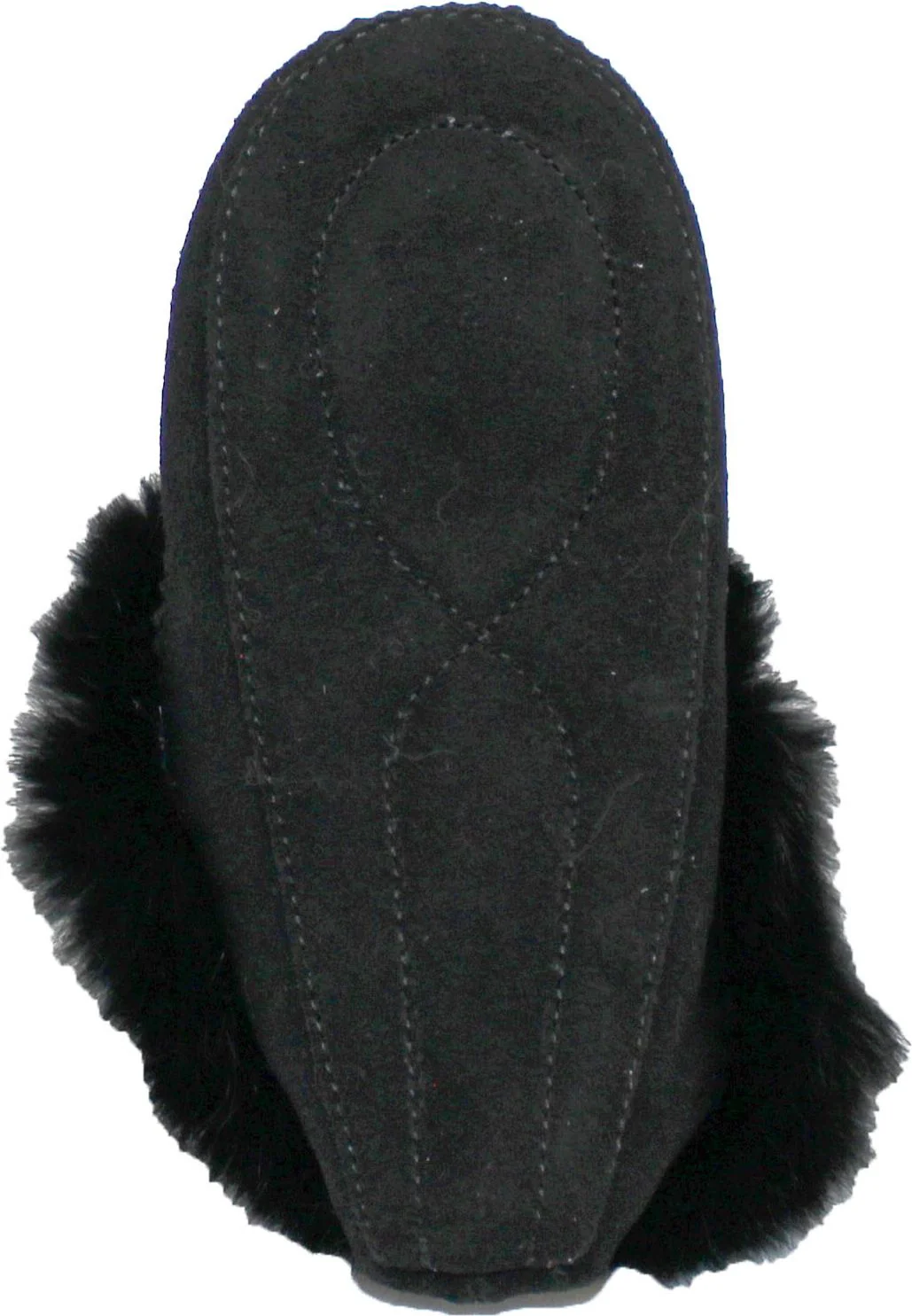 Saski Black - Kids Beaded Moccasin With Fur - Image 5