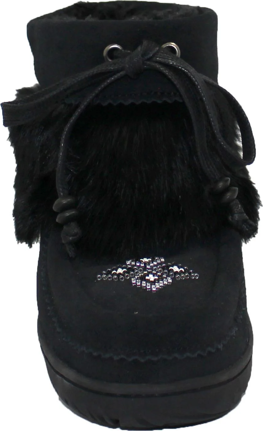 Short Black Suede Mukluk - Image 3