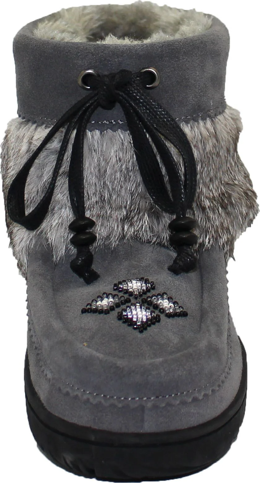 Short Charcoal Suede Mukluk - Image 3