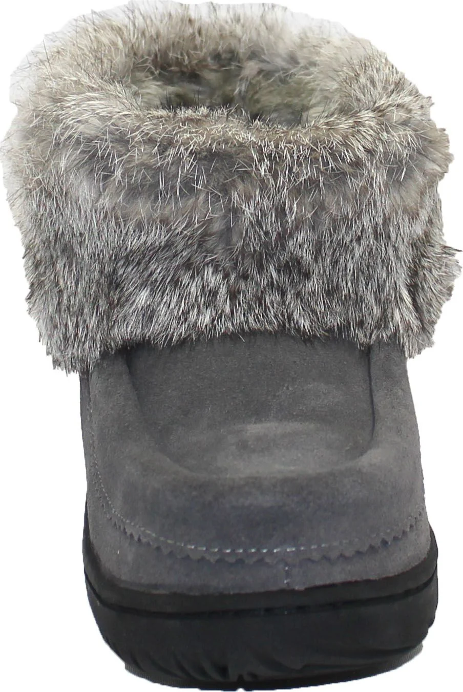 Short Charcoal Suede Mukluk - Image 3