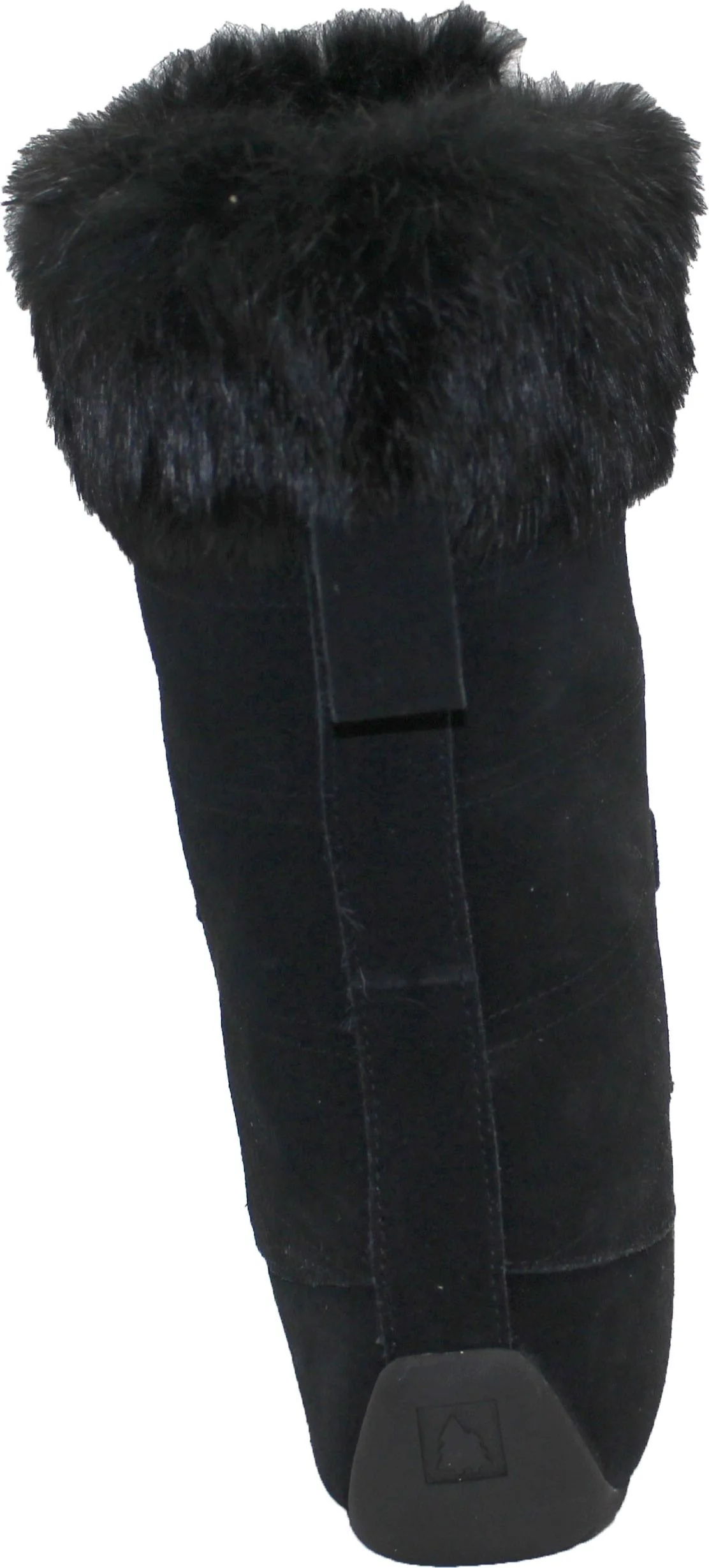 Tall Laceup Black Suede Boot - Image 4