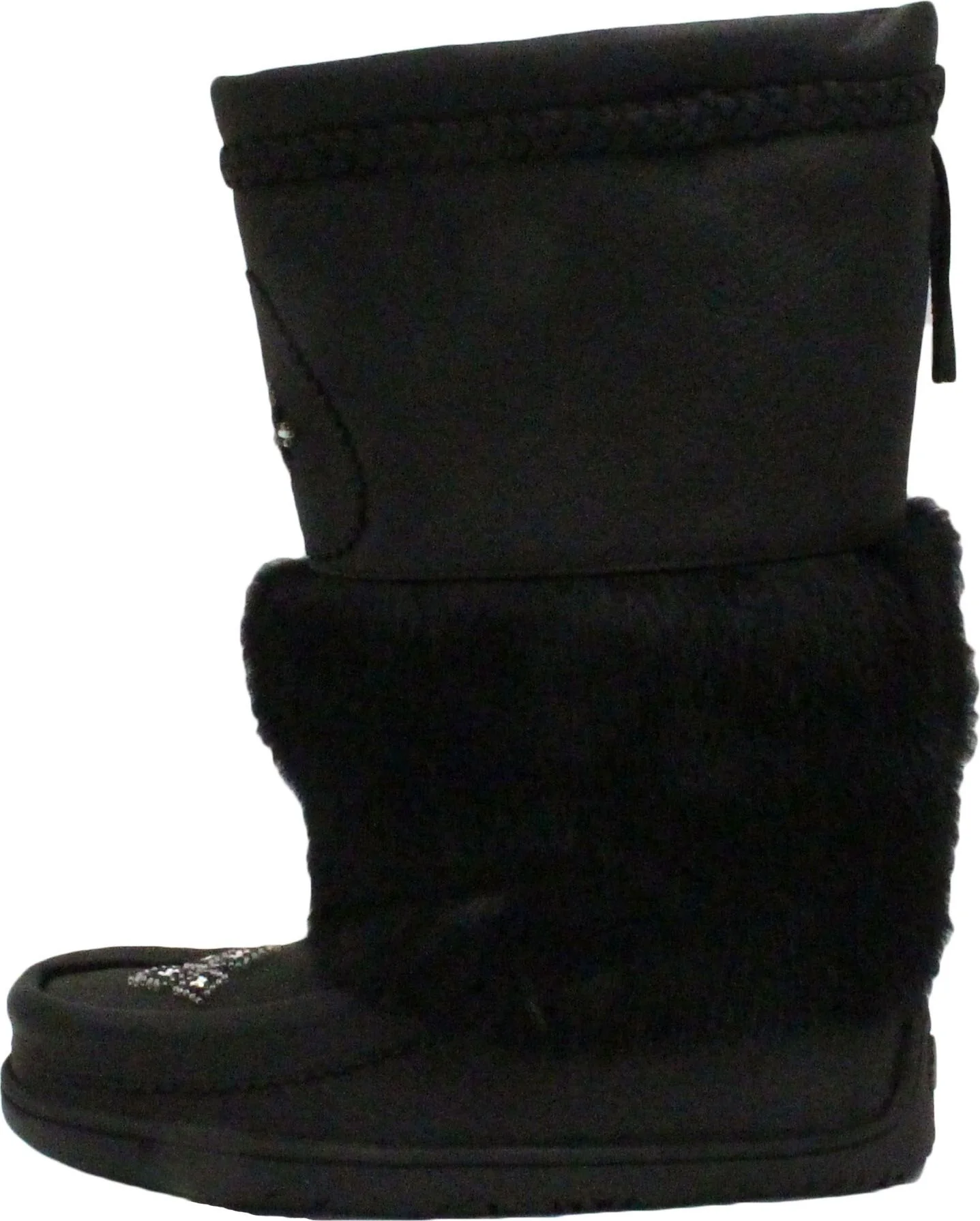Tall Waterproof Black Leather Mukluk - Image 3