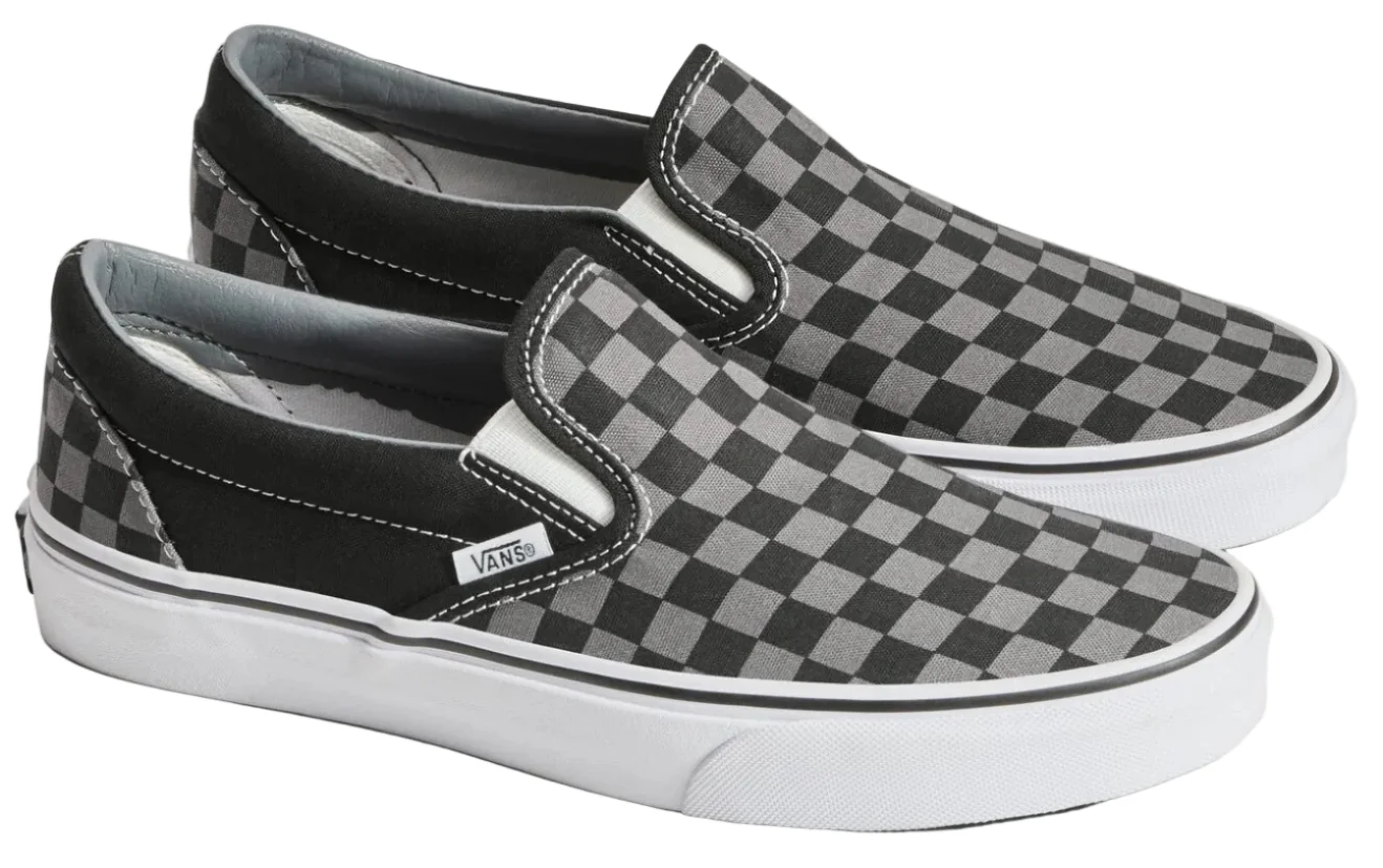 U Classic Slip On Black Pewter Checkerboard - Image 2