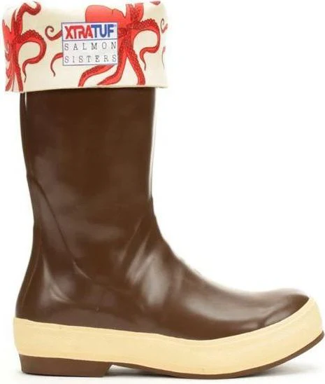 Salmon Sisters 15inch Boot Chocolate Salmon - Image 2
